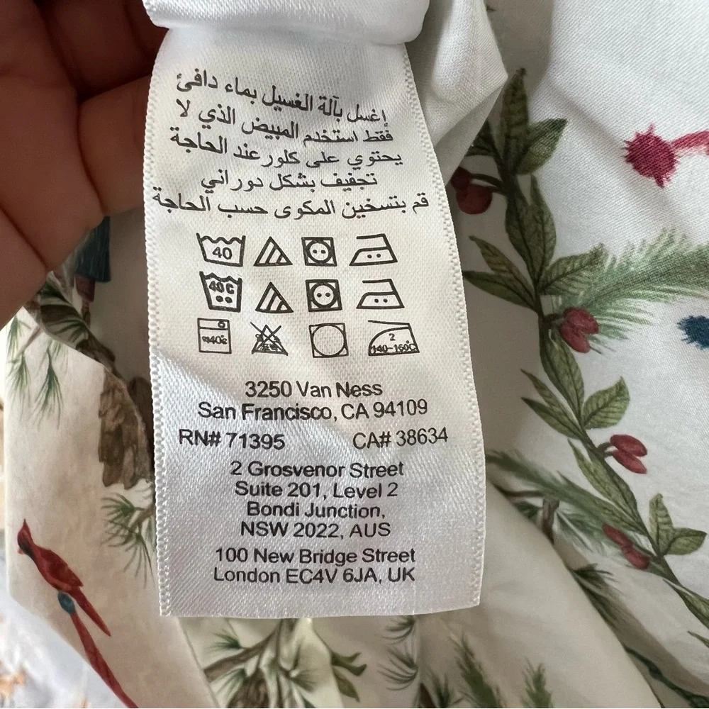 Pottery Barn Forest Gnomes Standard Pillow Case Organic Cotton